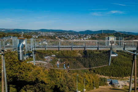 Panorama-Erlebnisbrücke, een hangbrug bij Winterberg